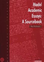 Portada de Model academic essays: a sourcebook