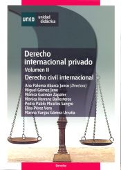 Portada de Derecho internacional privado. Vol-II. Derecho civil internacional