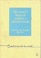 Portada de Diccionario básico de política y administración