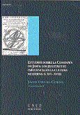 Portada de Estudios sobre la compa&ntilde;&iacute;a de Jes&uacute;s: los jesuitas y su influencia en la cultura moderna (S.XVI-XVIII)