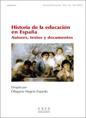 Portada de Historia de la educación en España. Autores. Textos y documentos