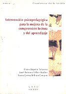 Portada de Intervención psicopedagógica para la mejora de la comprensión lectora y del aprendizaje