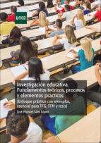 Portada de Investigación educativa. Fundamentos teóricos, procesos y elementos prácticos (enfoque práctico con ejemplos. Esencial para TFG, TFM y TESIS) (Ebook)