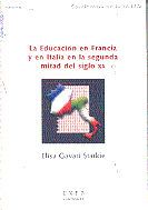 Portada de La educación en Francia y en Italia en la segunda mitad del siglo XX