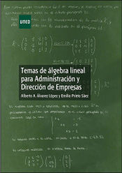 Portada de Temas de álgebra lineal para administración y dirección de empresas