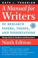 Portada de A Manual for Writers of Research Papers, Theses, and Dissertations, Ninth Edition: Chicago Style for Students and Researchers
