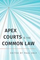Portada de Apex Courts and the Common Law