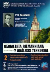 Portada de Geometr&iacute;a Riemanniana y an&aacute;lisis tensorial 2