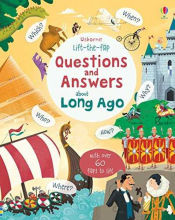 Portada de Lift-the-flap Questions and Answers about Long Ago