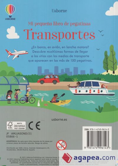 TRANSPORTES MI PEQUEÑO LIBRO PEGATINAS, KRISTIE PICKERSGILL