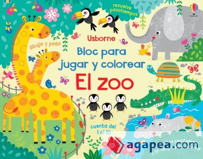 ZOO BLOC JUGAR Y COLOREAR