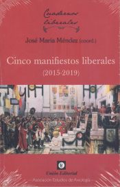 Portada de Cinco manifiestos liberales (2015-2019)