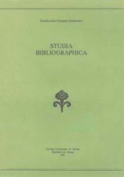 Portada de Studia bibliographica