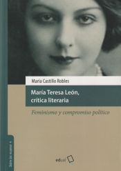 Portada de MARIA TERESA LEÓN, CRÍTICA LITERARIA