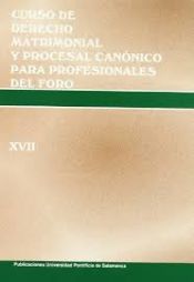 Portada de Curso de derecho matrimonial y procesal canónico para profesionales del foro