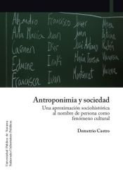 Portada de Antroponimia y sociedad