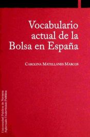 Portada de Vocabulario actual de la Bolsa en España