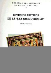 Portada de Estudios críticos y literarios de la Lex visigothorum