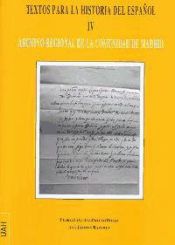 Portada de Textos para la historia del español IV