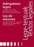 Portada de Adingabeen legea/Ley de menores (Ebook)