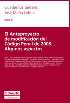 Portada de El Anteproyecto de modificación del Código Penal de 2009