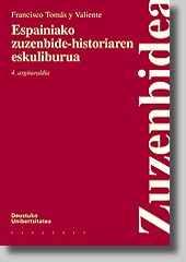 Portada de Espainiako zuzenbide-historiaren eskuliburua