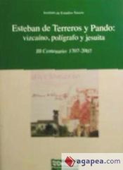 Portada de Esteban de Terreros y Pando: vizcaíno, polígrafo y jesuita