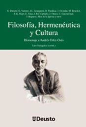 Portada de Filosof?a, Hermen?utica y Cultura: Homenaje a Andr?s Ortiz-Os?s (Ebook)