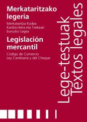 Portada de Merkataritzako legeria/Legislación mercantil