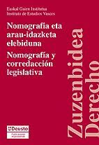 Portada de Nomografía y corredacción legislativa/Nomografia eta arau-idazketa elebiduna