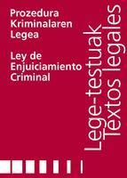 Portada de Prozedura Kriminalaren Legea/Ley de Enjuiciamiento Criminal (Ebook)