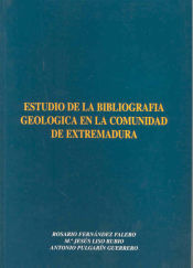 Portada de Estudio de la bibliografía geológica en la Comunidad de Extremadura