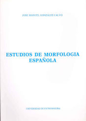 Portada de Estudios de morfología española