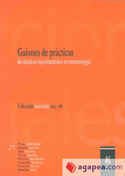 Guiones de prácticas de técnicas experimentales en meteorología