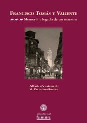 Portada de Francisco Tomás y Valiente y la historia del derecho procesal (Ebook)