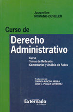 Portada de Curso de Derecho administrativo