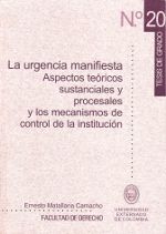 Portada de La urgencia manifiesta