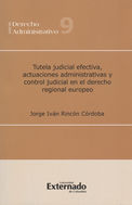 Portada de Tutela judicial efectiva, actuaciones administrativas y control judicial en el Derecho regional europeo