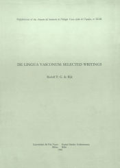 Portada de De lingua vasconum: selected writings