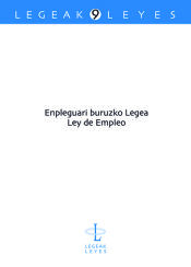 Portada de Enpleguari buruzko Legea. Ley de Empleo