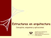 Portada de Estructuras en arquitectura. Conceptos, esquemas y aplicaciones