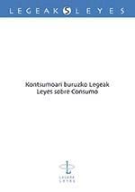 Portada de Kontsumoari buruzko Legeak. Ley sobre Consumo