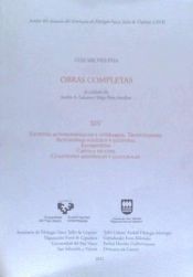 Portada de Luis Michelena. Obras completas. XIV. Escritos autobiogr&aacute;ficos y literarios. Traducciones. Actualidad pol&iacute;tica y cultural. Entrevistas. Cr&iacute;tica de cine. Cuestiones hist&oacute;ricas y culturales