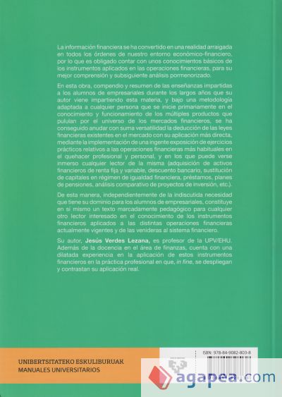 Matemática financiera. Elementos matemáticos de las operaciones financieras