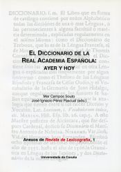 Portada de El Diccionario de la Real Academia Española: ayer y hoy