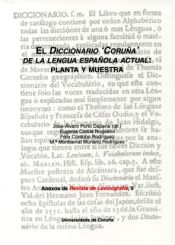 Portada de El diccionario 'Coruña' de la lengua española actual: planta y muestra