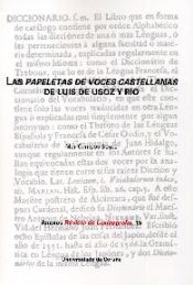 Portada de Las papeletas de voces castellanas de Luis de Usoz y Río