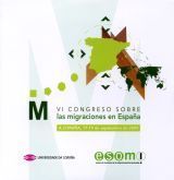 Portada de VI Congreso sobre las migraciones en España: A Coruña, 17-19 septiembre de 2009