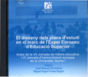 Portada de El disseny dels plans d'estudi en el marc de l'Espai Europeu d'Educació Superior