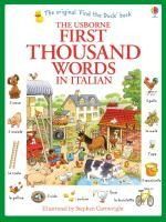 Portada de First Thousand Words in Italian